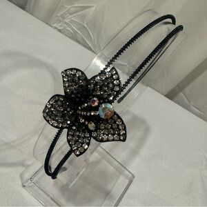 AB crystal flower headband